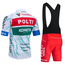 Ensemble cuissard vélo et maillot cyclisme équipe pro Polti Kometa 2024 Aero Mesh