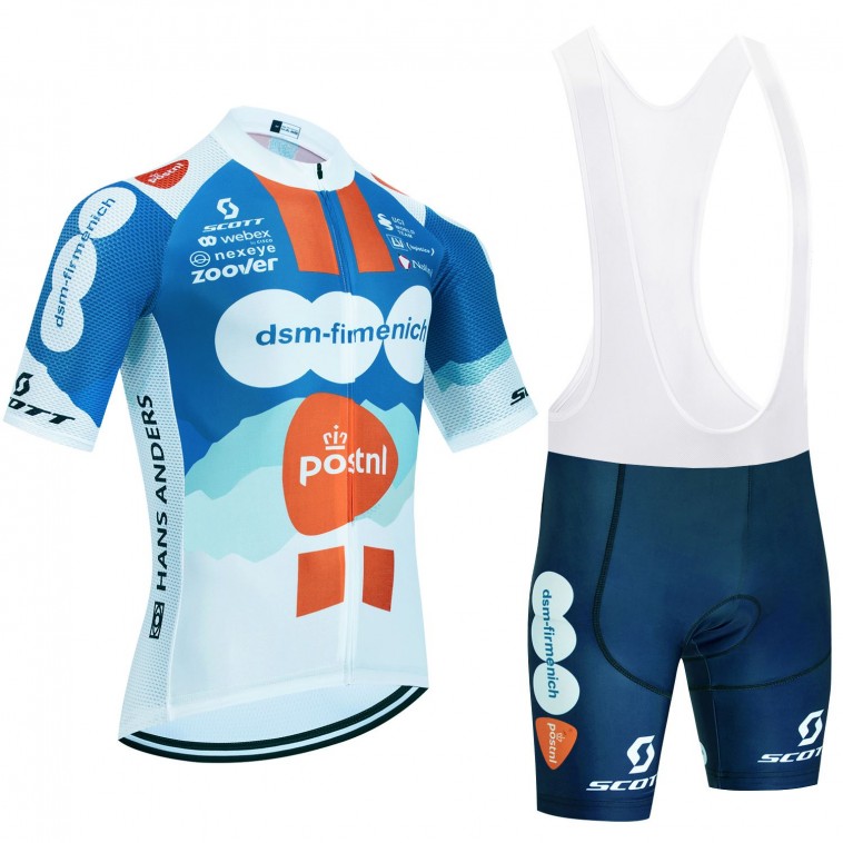 Ensemble cuissard vélo et maillot cyclisme équipe pro DSM 2024 Aero Mesh