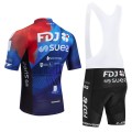 Ensemble cuissard vélo et maillot cyclisme équipe pro FDJ SUEZ 2024 Aero Mesh