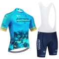 Ensemble cuissard vélo et maillot cyclisme équipe pro ASTANA QAZAQSTAN 2024 Team Aero Mesh