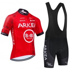 Ensemble cuissard vélo et maillot cyclisme équipe pro ARKEA - B&B Hotels Excalibur 2024 Aero Mesh