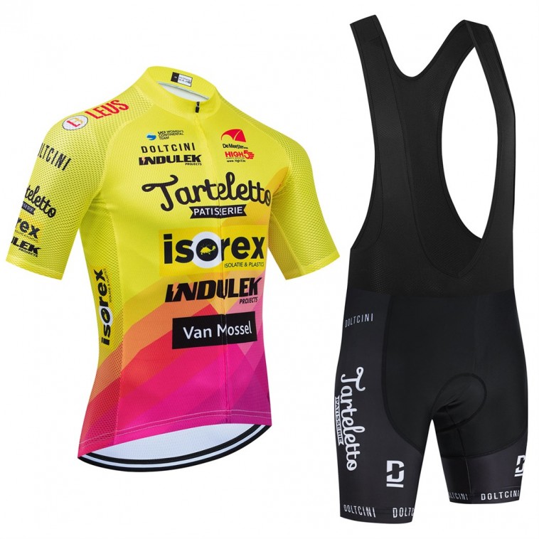 Ensemble cuissard vélo et maillot cyclisme équipe pro TARTELETTO - ISOREX 2024 Aero Mesh