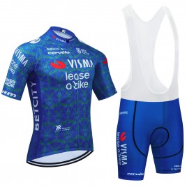 Ensemble cuissard vélo et maillot cyclisme équipe pro VISMA Lease a Bike TDF 2024 Aero Mesh