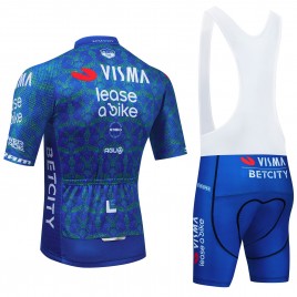 Ensemble cuissard vélo et maillot cyclisme équipe pro VISMA Lease a Bike TDF 2024 Aero Mesh