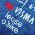 Ensemble cuissard vélo et maillot cyclisme hiver pro VISMA Lease a Bike TDF 2024 Blanc