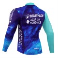 Maillot vélo hiver équipe pro DECATHLON AG2R 2024