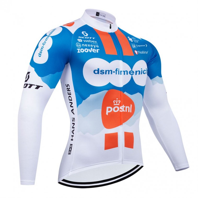 Maillot vélo hiver équipe pro DSM 2024