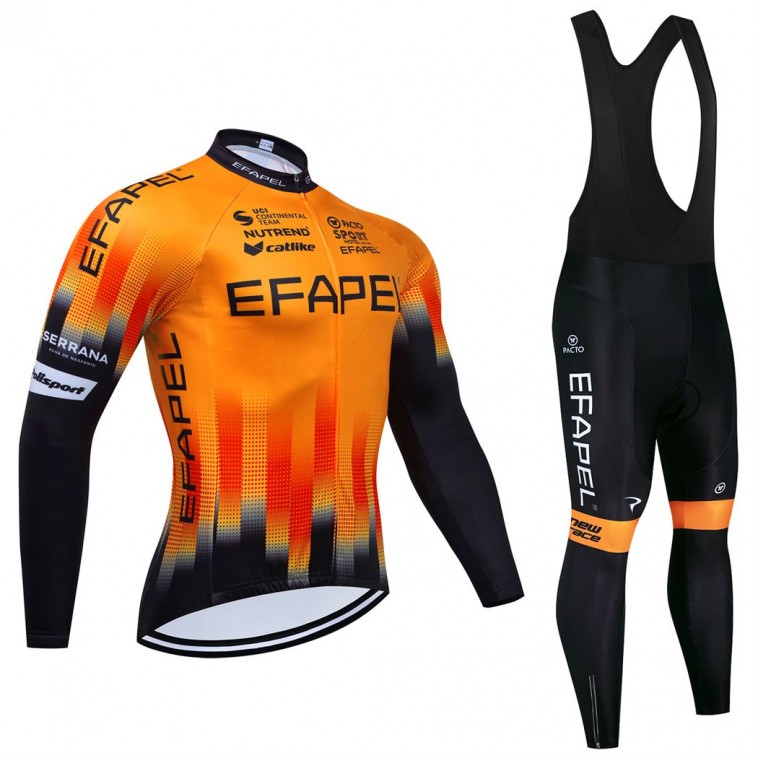 Ensemble cuissard vélo et maillot cyclisme hiver pro EFAPEL 2024