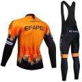 Ensemble cuissard vélo et maillot cyclisme hiver pro EFAPEL 2024