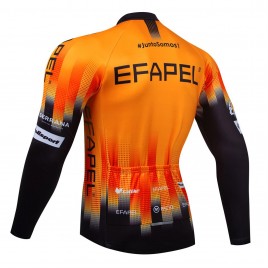 Maillot vélo hiver équipe pro EFAPEL 2024