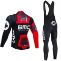 Ensemble cuissard vélo et maillot cyclisme hiver pro BMC Suisse 2024