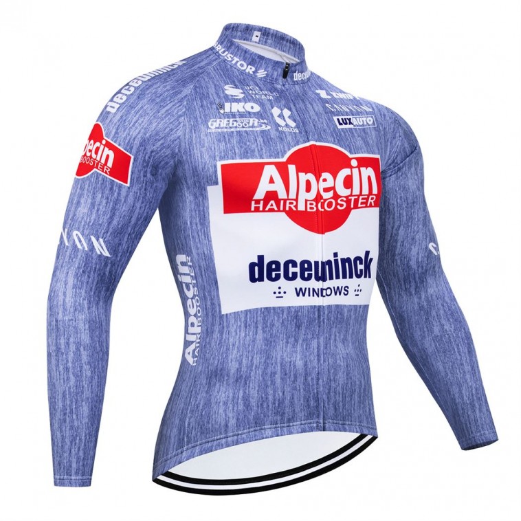 Maillot vélo hiver équipe pro Alpecin-Deceuninck 2024