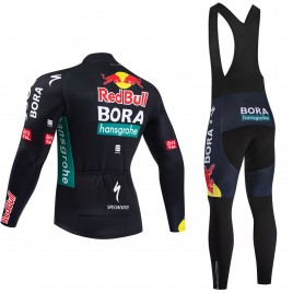 Ensemble cuissard vélo et maillot cyclisme hiver pro RED BULL-BORA-HANSGROHE 2024