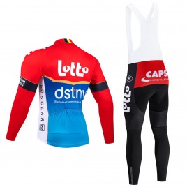 Ensemble cuissard vélo et maillot cyclisme hiver pro LOTTO Dstny 2024