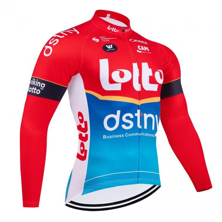 Maillot vélo hiver équipe pro LOTTO Dstny 2024