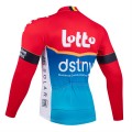 Maillot vélo hiver équipe pro LOTTO Dstny 2024