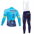 Ensemble cuissard vélo et maillot cyclisme hiver pro ASTANA QAZAQSTAN 2024 Team