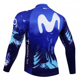 Maillot vélo hiver équipe pro MOVISTAR 2024