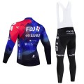 Ensemble cuissard vélo et maillot cyclisme hiver pro FDJ SUEZ 2024