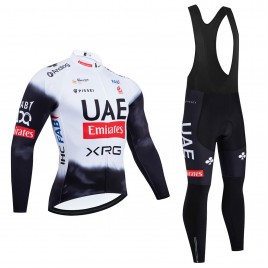 Ensemble cuissard vélo et maillot cyclisme hiver pro UAE TEAM EMIRATES 2025