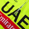 Ensemble cuissard vélo et maillot cyclisme équipe pro UAE TEAM EMIRATES 2025 Aero Mesh Fluo