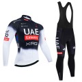 Ensemble cuissard vélo et maillot cyclisme hiver pro UAE TEAM EMIRATES 2025 Black Edition