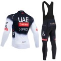 Ensemble cuissard vélo et maillot cyclisme hiver pro UAE TEAM EMIRATES 2025 Black Edition