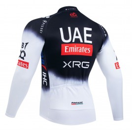 Maillot vélo hiver équipe pro UAE TEAM EMIRATES 2025 Black Edition