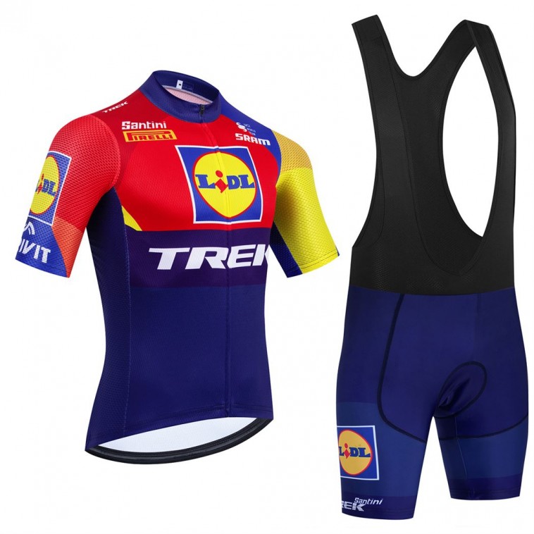 Ensemble cuissard vélo et maillot cyclisme équipe pro LIDL TREK 2025 Aero Mesh