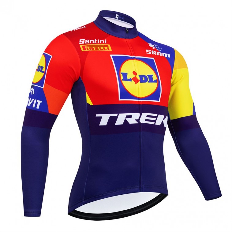 Maillot vélo hiver équipe pro LIDL TREK 2025