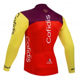 Maillot vélo hiver équipe pro COFIDIS 2025