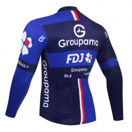 Maillot vélo hiver équipe pro GROUPAMA FDJ 2025