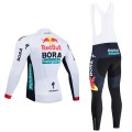 Ensemble cuissard vélo et maillot cyclisme hiver pro RED BULL - BORA - HANSGROHE 2025