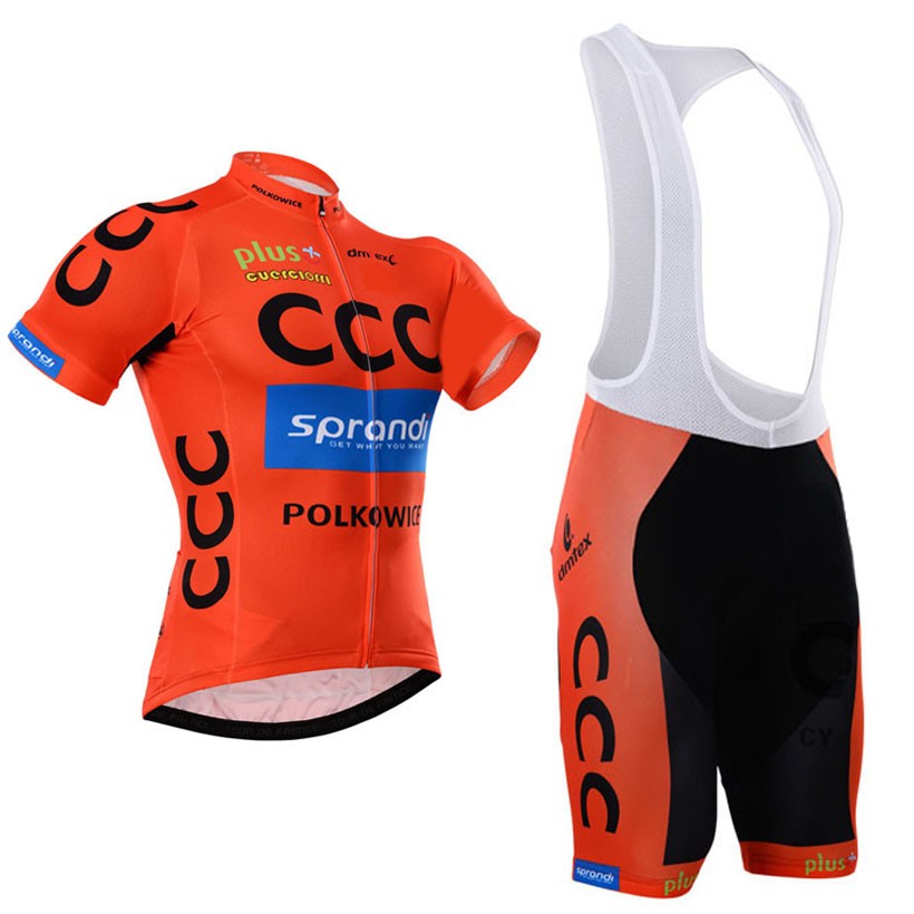 Ensemble cuissard v lo et maillot cyclisme quipe pro CCC Sprandi