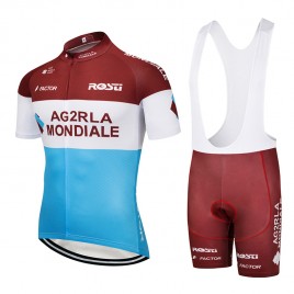 Ensemble cuissard vélo et maillot cyclisme équipe pro AG2R La Mondiale 2018