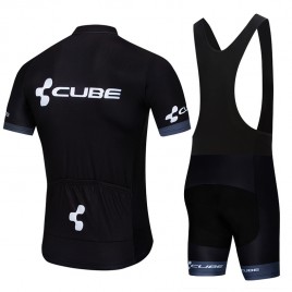 Ensemble cuissard vélo et maillot cyclisme pro CUBE 2019 noir