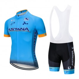 Ensemble cuissard vélo et maillot cyclisme pro ASTANA 2019