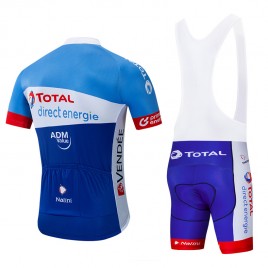 Ensemble cuissard vélo et maillot cyclisme équipe pro TOTAL Direct Energie 2019