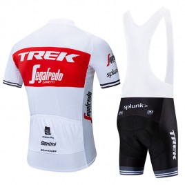 Ensemble cuissard vélo et maillot cyclisme équipe pro TREK Segafredo 2019 blanc