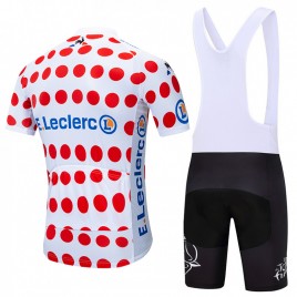 Ensemble cuissard vélo et maillot à Pois Tour de France 2019 Leclerc