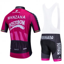 Ensemble cuissard vélo et maillot cyclisme équipe pro Manzana Postobon 2020 Aero Mesh