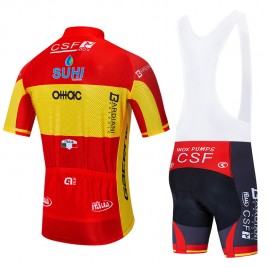 Ensemble cuissard vélo et maillot cyclisme équipe pro BARDIANI CSF 2020 Aero Mesh