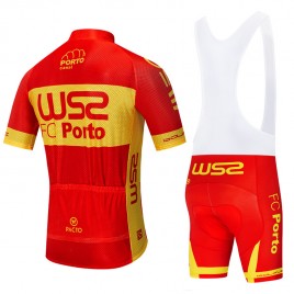 Ensemble cuissard vélo et maillot cyclisme équipe pro W52 FC PORTO Red 2020 Aero Mesh