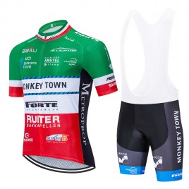 Ensemble cuissard vélo et maillot cyclisme équipe pro MONKEY TOWN 2020 IT Aero Mesh