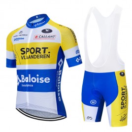 Ensemble cuissard vélo et maillot cyclisme équipe pro SPORT VLAANDEREN-BALOISE 2020 Aero Mesh