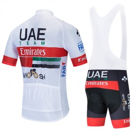 Ensemble cuissard vélo et maillot cyclisme équipe pro UAE Emirates 2020 Aero Mesh