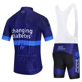 Ensemble cuissard vélo et maillot cyclisme équipe pro Novo Nordisk Diabetes 2020 Aero Mesh