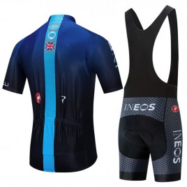 Ensemble cuissard vélo et maillot cyclisme équipe pro INEOS 2020 Aero Mesh Blue Edition