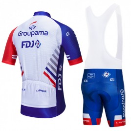 Ensemble cuissard vélo et maillot cyclisme équipe pro Groupama FDJ 2020 Aero Mesh