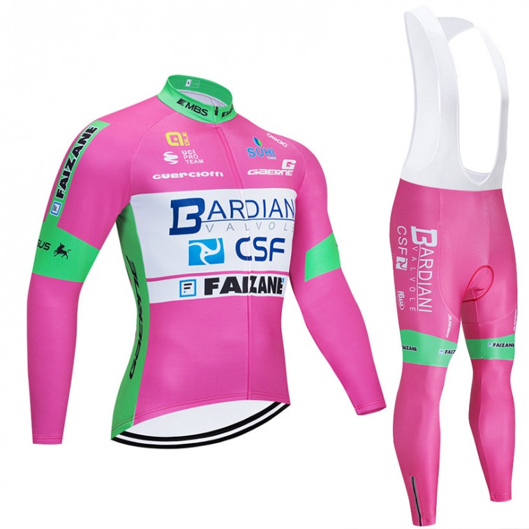 Ensemble cuissard vélo et maillot cyclisme hiver pro BARDIANI CSF 2020